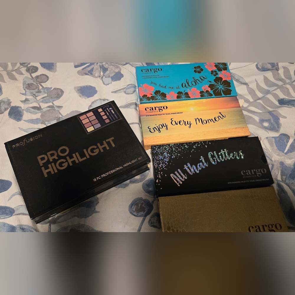 NIB Cargo Eyeshadow Palette Collection And Profusion Highlight Palette